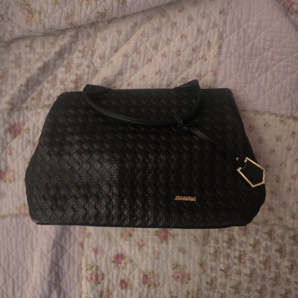 Elegant Black Satchel by Zooler